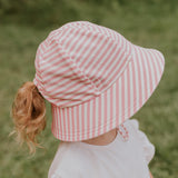 Bedhead Hat Pink Stripe Ponytail Bucket Hat