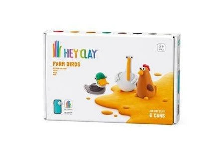 Hey Clay Farm Birds Set (6 Cans)