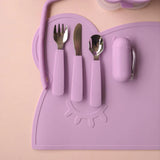 We Might be Tiny Cutlery Set - Lilac