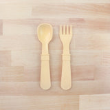 Re-Play Recycled Plastic Fork & Spoon in Lemon