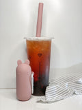 We Might be Tiny Keepie & Bubble Tea Straw - Dark Peach