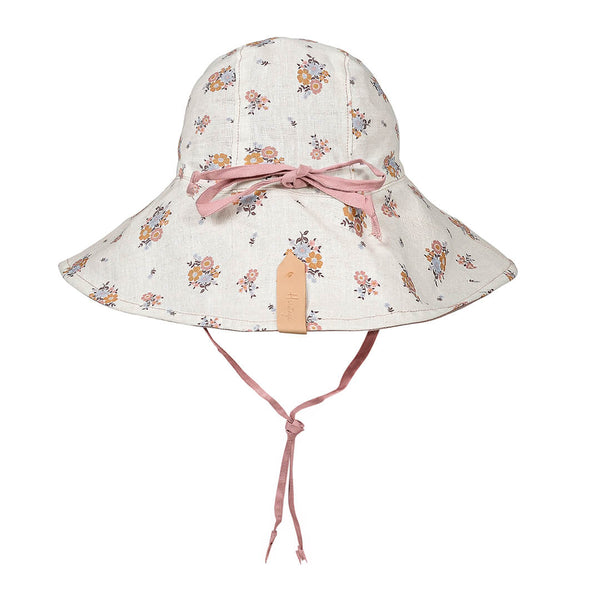 Bedhead Hat Reversible Linen Hat - Primrose & Rosa (Wide Brim ...