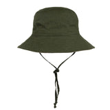 Bedhead Hat Reversible Linen Hat - Leaf & Olive