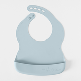 Wild Indiana Silicone Bib in Duck Egg Blue