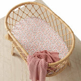 Snuggle Hunny Cotton Fitted Bassinet Sheet in Spring Floral