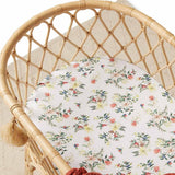 Snuggle Hunny Fitted Bassinet Sheet - Festive Berry