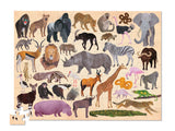 Crocodile Creek 36 Animals Wild Animals Puzzle - 100pc