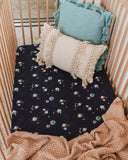 Snuggle Hunny Fitted Cot Sheet  - Milky Way