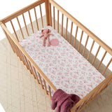 Snuggle Hunny Cotton Fitted Cot Sheet in Camille
