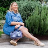 MontiiCo Insulated Cooler Bag - Navy Gingham