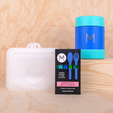 MontiiCo Out & About Cutlery Set in Blueberry