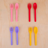 MontiiCo Out & About Cutlery Set in Strawberry