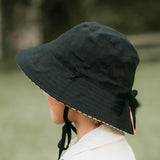 Bedhead Hat Reversible Linen Hat - Bobbie & Ebony