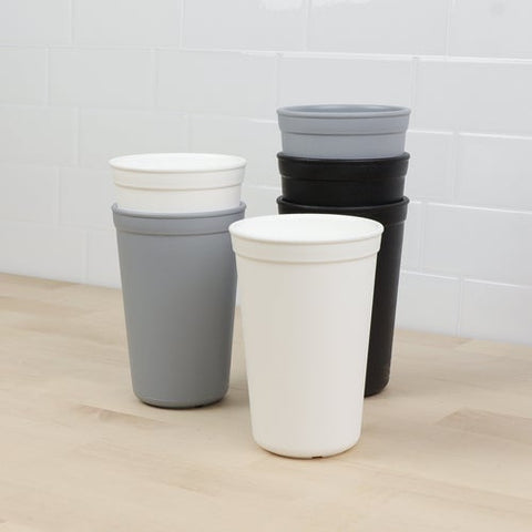 Re-Play Recycled Plastic Tumbler in Set of Six Monochrome Colours