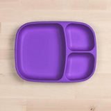 Re-Play Recycled Plastic Divided Plate in Amethyst - Adult