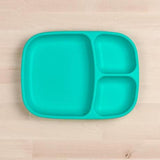 Re-Play Recycled Plastic Divided Plate in Aqua - Adult