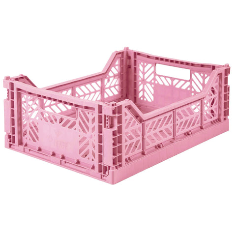 Ay-Kasa Lilliemor Midi Foldable Crate in Baby Pink (Medium Size)