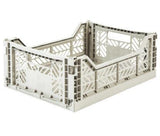 Ay-Kasa Lilliemor Midi Foldable Crate in Light Grey (Medium Size)