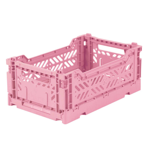 Ay-Kasa Lilliemor Mini Foldable Crate in Baby Pink (Small Size)