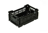 Ay-Kasa Lilliemor Mini Foldable Crate in Black (Small Size)