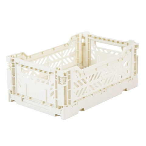 Ay-Kasa Lilliemor Mini Foldable Crate in Coconut Milk (Small Size)