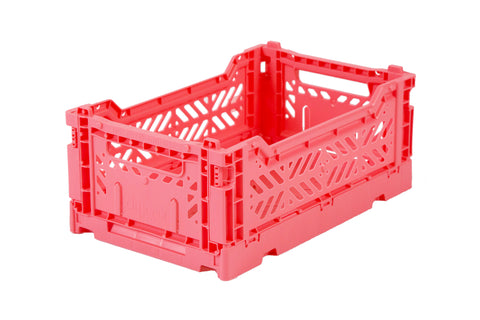 Ay-Kasa Lilliemor Mini Foldable Crate in Dark Pink (Small Size)