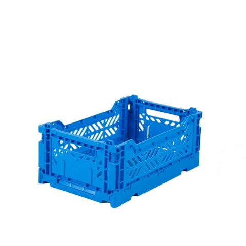 Ay-Kasa Lilliemor Mini Foldable Crate in Electric Blue (Small Size)