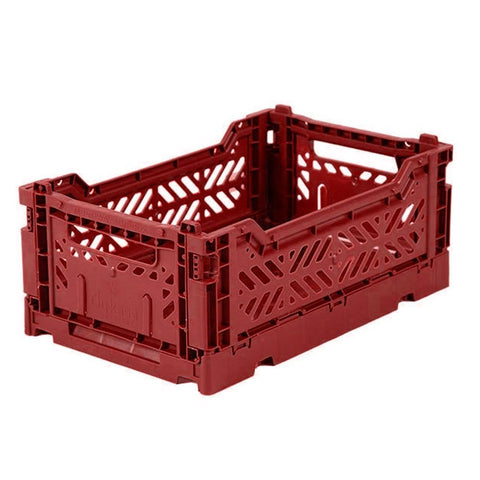 Ay-Kasa Lilliemor Mini Foldable Crate in Tile Red (Small Size)