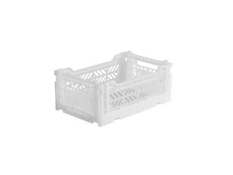 Ay-Kasa Lilliemor Mini Foldable Crate in White (Small Size)