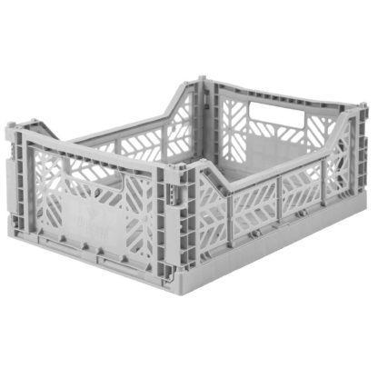 Ay-Kasa Lilliemor Midi Foldable Crate in Dark Grey (Medium Size)