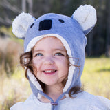 Bedhead Hat Koala Grey Marle Fleece Beanie