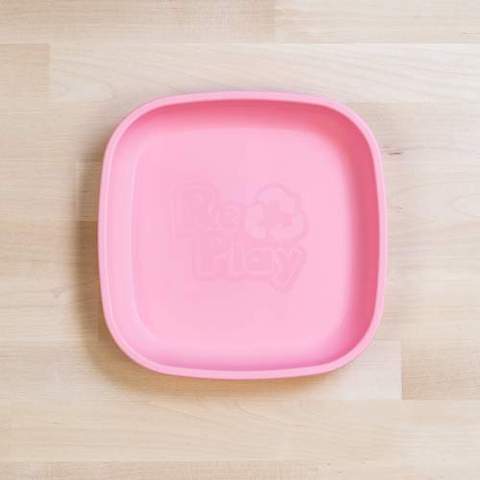 Re-Play Recycled Plastic Flat Plate in Baby Pink - Original