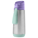 B.box Insulated Sport Spout Drink Bottle - Lilac Pop (500ml)
