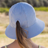 Bedhead Hat Chambray Junior Ponytail Bucket Sunhat