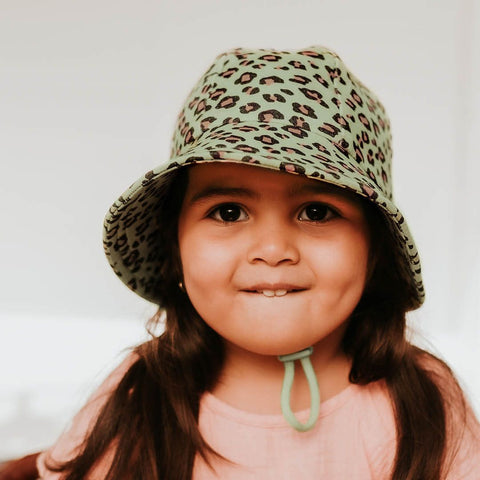 Bedhead Hat Leopard Toddler Bucket Sunhat (Size XX Small & Extra-Small Only)