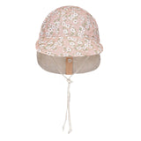 Bedhead Hat Reversible Flap Sunhat - Heather & Flax (Size Extra-Small only)