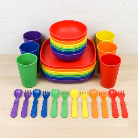 Re-Play Recycled Plastic Big Kid Tableware Collection in Crayon
