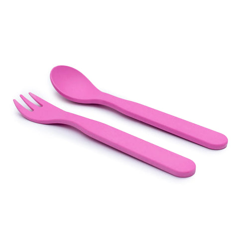 Bobo & Boo Plant Based Cutlery - Bright Pink