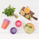 Bobo & Boo Bamboo Cup Set in Sunset Colours (300ml)