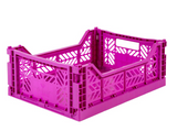 Ay-Kasa Lilliemor Midi Foldable Crate in Bodacious Purple (Medium Size)