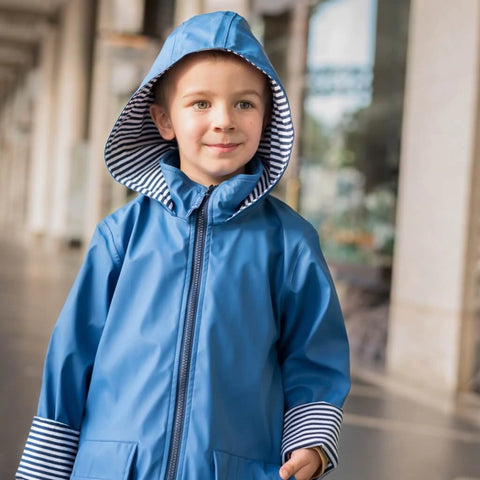 Boys blue raincoat discount