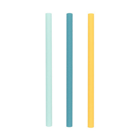 We Might be Tiny Bubble Tea Silicone Straws in Sun & Sky (Blue & Green)