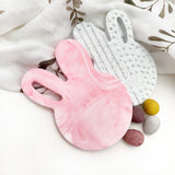 One.Chew.Three Easter Bunny Silicone Teether - Cookies & Cream