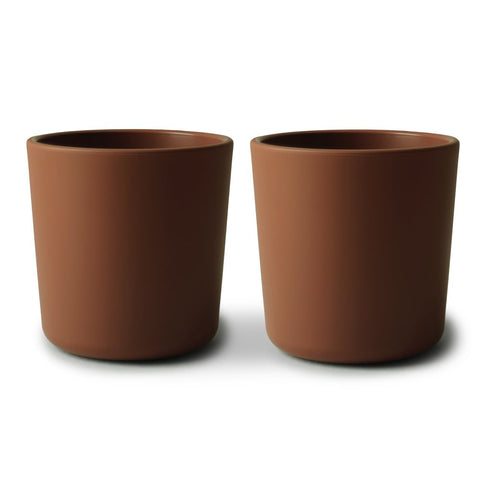Mushie Dinnerware Cup in Caramel (Set of Two)