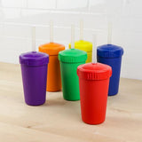 Re-Play Recycled Plastic Straw Cup in Orange