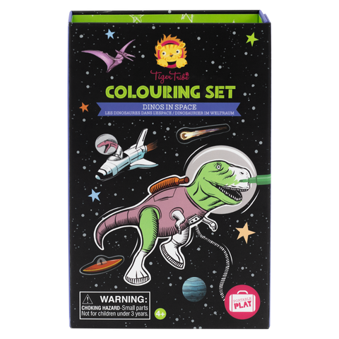 Tiger Tribe Colouring Set - Dinos in Space