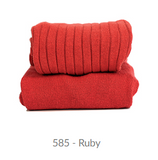 Condor Barcelona Ribbed Tights - Ruby Red (585)
