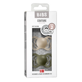 BIBS Couture Dummy Size 2 - Vanilla & Olive (Silicone)