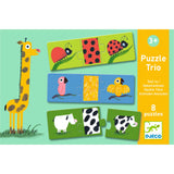 Djeco Trio Naked Animals 24 Piece Puzzle