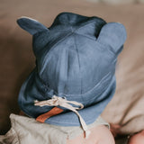 Bedhead Hat Reversible Teddy Linen Flap Hat - Steele & Flax